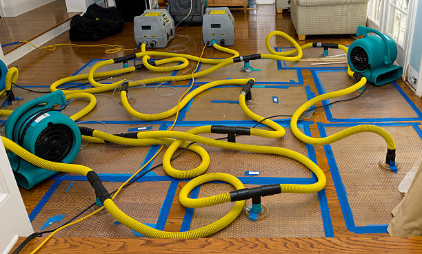 Professional Water Extraction technician working in Montgomery, IL